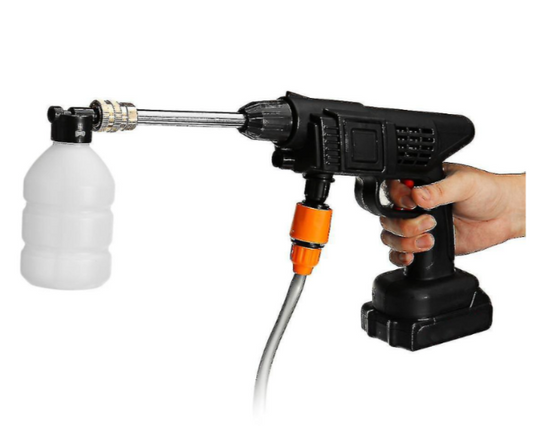 Cordless High-Pressure Water Gun, Portable and Rechargeable. Compact Design for Easy Handling, Ideal for Car Washing, Gardening, and Outdoor Cleaning, Durable and Efficient Water Jet for All-Purpose Use